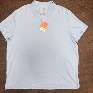 NWT ST JOHNS BAY LIGHT BLUE POLO SHORT SLEEVES